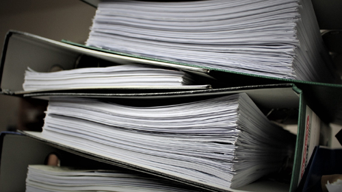 Stack of files